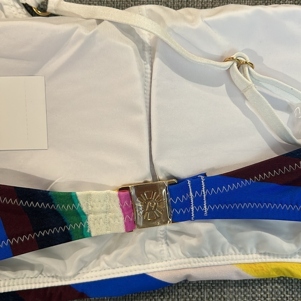 SUNSHINE 79 Rainbow One Shoulder Bikini Set Size 10 - Picture 13 of 16